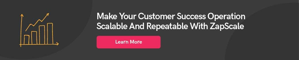 Make your customer success operation scalable and repeatable with ZapScale.