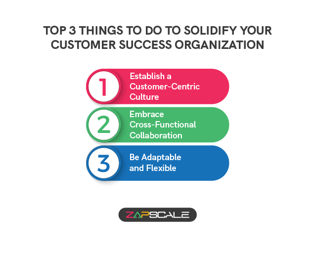 Top 3 things to do to solidify your customer success organization